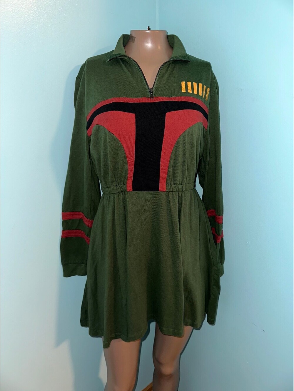 Star Wars Her Universe Green Boba Fett Cosplay Costume M